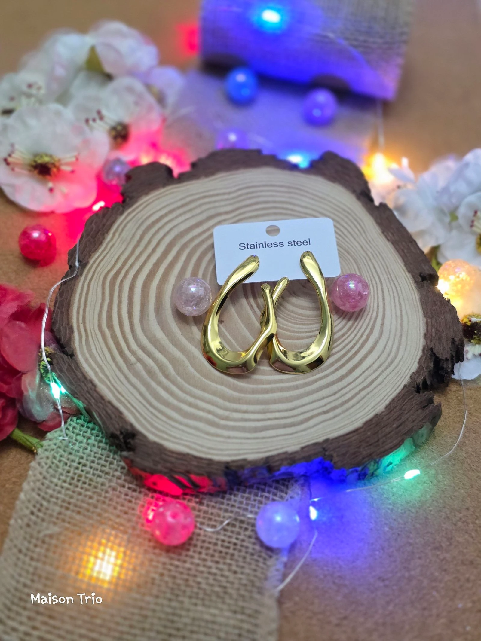Pendientes acero inoxidable 🌸 – photo 3